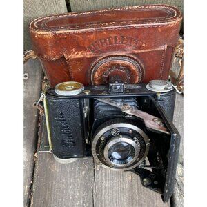 Balda Jubilette Vintage 1938 Folding Camera with 5cm f/2.9 Lens With OG Case